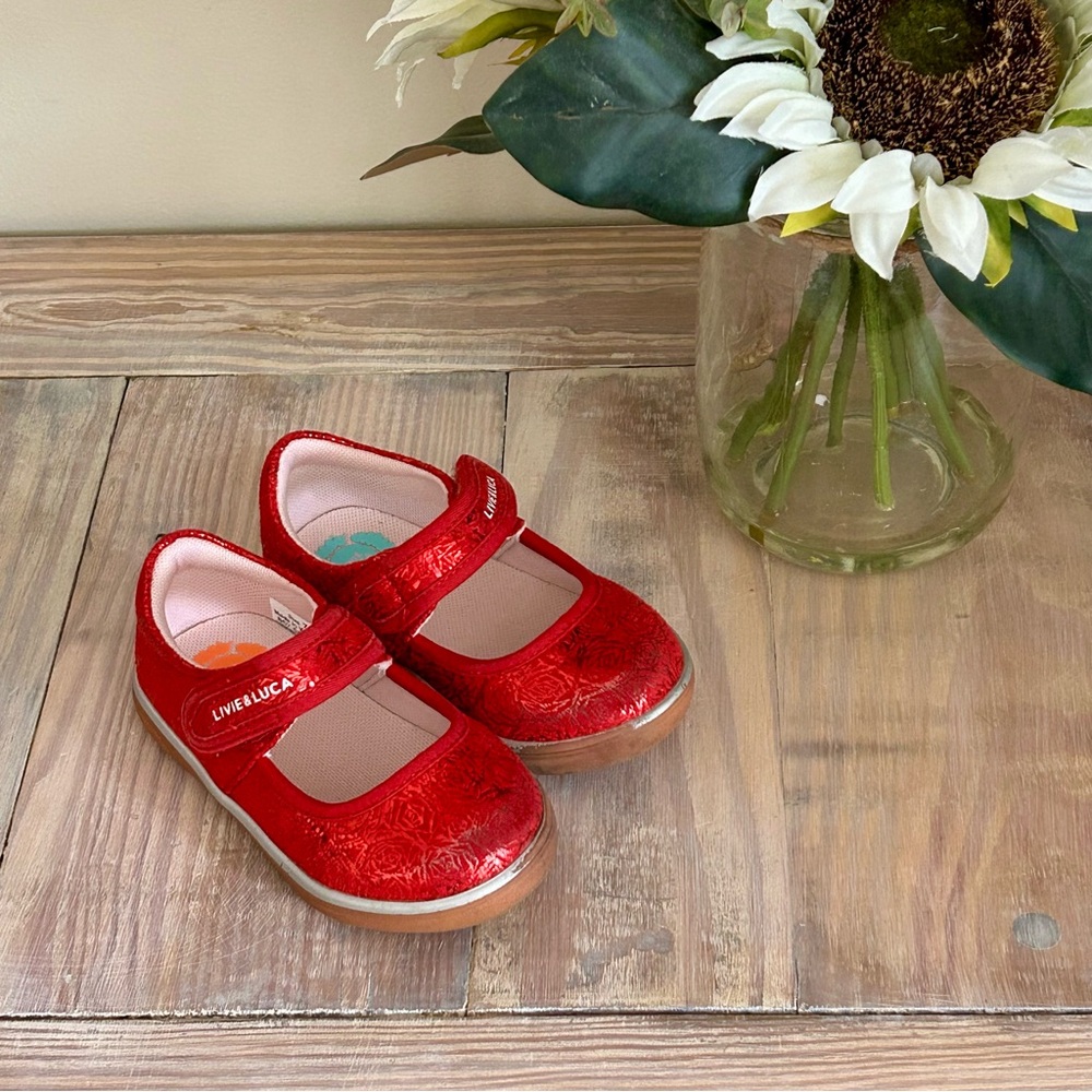 Livie & Luca Red Sparkle Mary Jane Shoes✨ - Picture 10 of 10